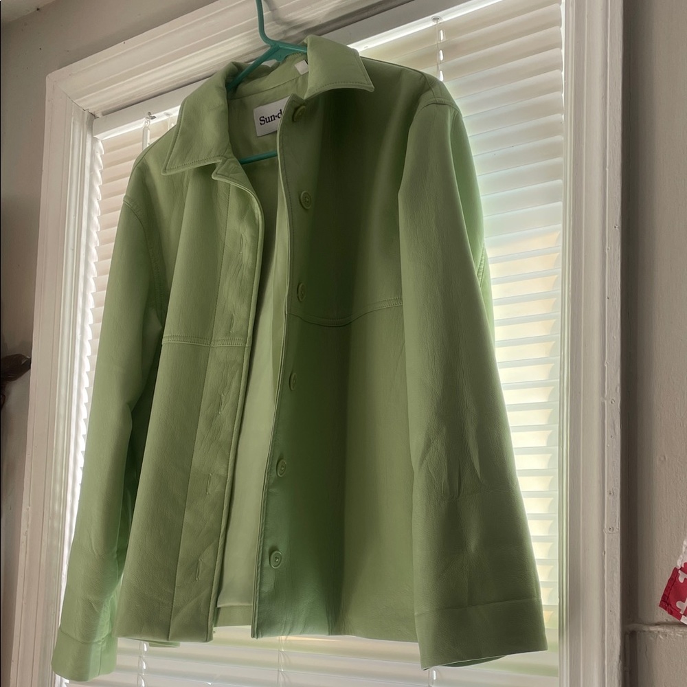 Sun-deh Light Green Utility Jacket